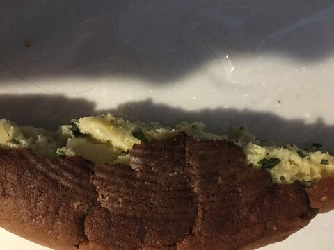 海苔とチーズのホットケーキ